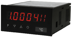 universal display for current, voltage, resistance, thermo elements, resistance thermometers and frequencies