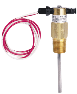 vane operated screw-in flow switch from brass or stainless steel up to 2"