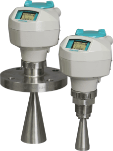 non-invasive radar level meter for liquids in storage or process containers with stirring units, steam appearance, high temperatures or low DK