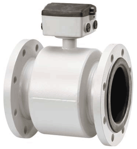 electromagnetic flow meter with flange connection for water applications