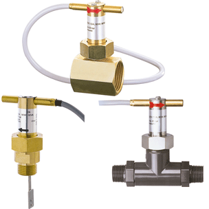 low-cost vane operated flow switch with cable connection