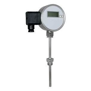 digital thermometer with rigid or flexible connection