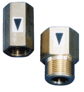 flow limiters from 1 l/min up to 30 l/min