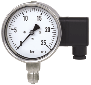 Rohrfedermanometer mit Analogausgang