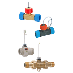 turbine flowmeter from plastic, brass or stainless steel