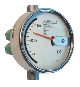 miniature full-metall variable area flow meter