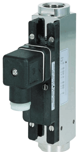 full-metal variable area flow meter and -switch for flow from bottom to top