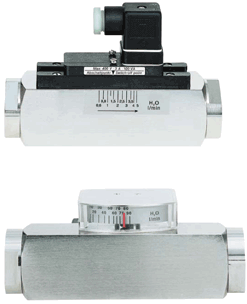 full-metal variable area flow meter and -switch for any mounting position